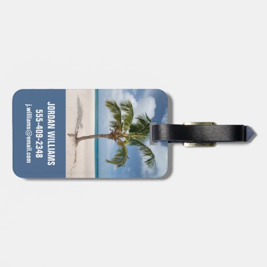 Tropical Beaches | Eagle Beach, Aruba ラゲッジタグ (裏面横)