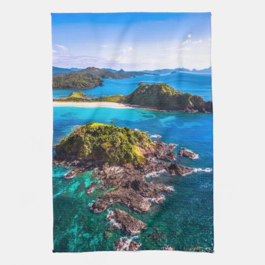 Tropical Beaches | El Nido Phillipines キッチンタオル (縦)