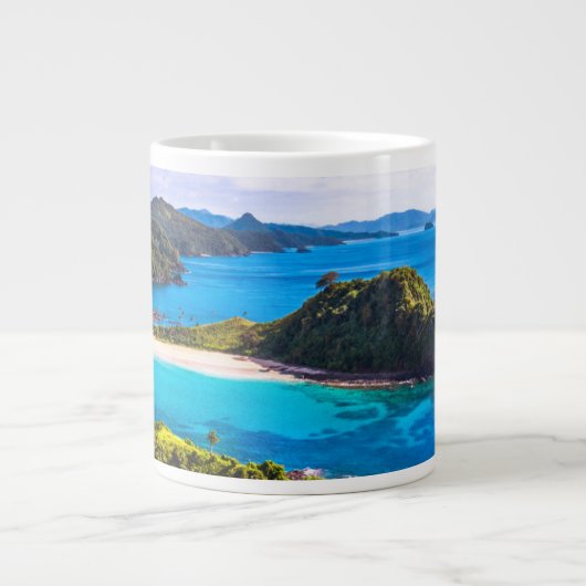 Tropical Beaches | El Nido Phillipines ジャンボコーヒーマグカップ (正面)