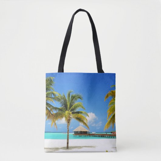 Tropical Beaches | Island & Lagoon, Maldives トートバッグ (正面)
