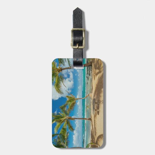 Tropical Beaches | Kuau Cove Beach, Maui Hawaii ラゲッジタグ (正面縦)