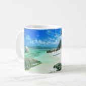 Tropical Beaches | La Digue Island コーヒーマグカップ (正面左)