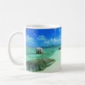 Tropical Beaches | La Digue Island コーヒーマグカップ (左)