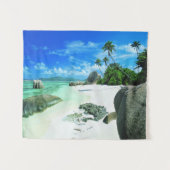 Tropical Beaches | La Digue Island タペストリー (正面(横))