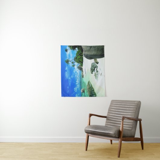 Tropical Beaches | La Digue Island タペストリー (インサイチュ)