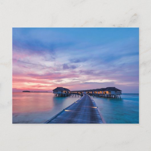 Tropical Beaches | Maldives Bungalows ポストカード (正面)