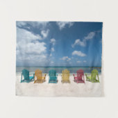 Tropical Beaches | Palm Beach, Aruba タペストリー (正面(横))
