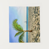 Tropical Beaches | Sailboat, Palm Tree, Aruba タペストリー (正面)