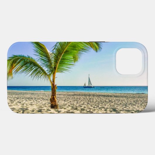 Tropical Beaches | Sailboat, Palm Tree, Aruba Case-Mate iPhoneケース (裏面 (横))