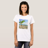 Tropical Beaches | Sailboat, Palm Tree, Aruba Tシャツ (正面フル)
