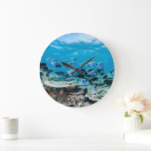 Tropical Beaches | Sturgeon Amongst Coral ラージ壁時計 (ホーム)