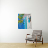 Tropical Beaches | Tropical Landscape Beach Swing タペストリー (インサイチュ)