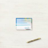 Tropical Beaches | Tropical Landscape Beach Swing ポストイット (デスク上)