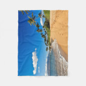Tropical Beaches | Wailea, Maui, Hawaii フリースブランケット (正面)