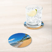 Tropical Beaches | Wailea, Maui, Hawaii ラウンドペーパーコースター (インサイチュ)