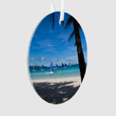 Tropical Beaches | White Beach Boracay Philippines オーナメント (正面)