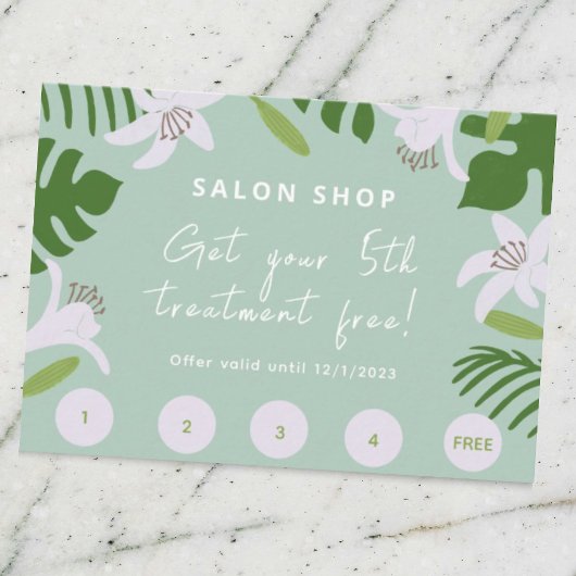 Tropical Beauty Loyalty Card エンクロージャーカード