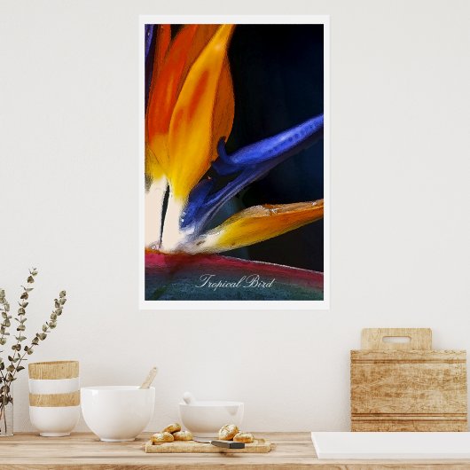 Tropical Bird、ポスター ポスター (キッチン)