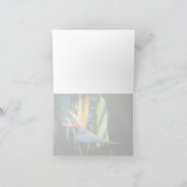 Tropical Bird of Paradiseの自然写真 サンキューカード (内部)