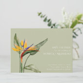 Tropical Bird of Paradise Beach Wedding Photo  セーブザデート (スタンド正面)