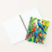 Tropical Birds Botanical Illustration Journal ノートブック (内部)