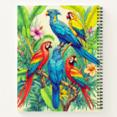 Tropical Birds Botanical Illustration Journal ノートブック (裏面)