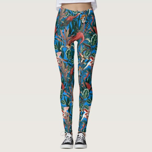 Tropical birds Leggings レギンス (正面)