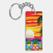 TROPICAL BLISS FOR PINEAPPLES FAMILY  キーホルダー (正面左)