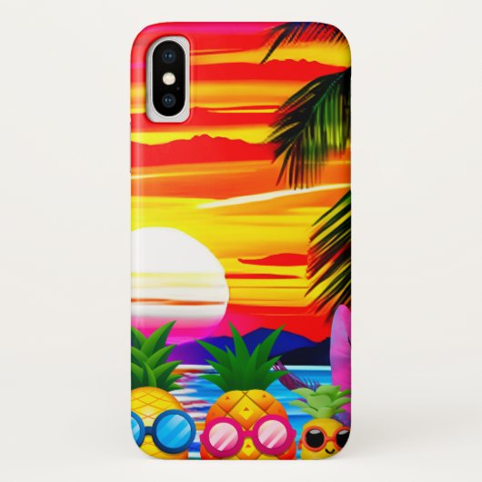 TROPICAL BLISS FOR PINEAPPLES FAMILY  Case-Mate iPhoneケース (裏面)