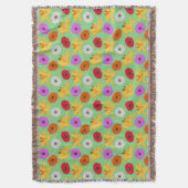 Tropical Blossom スローブランケット (正面縦)