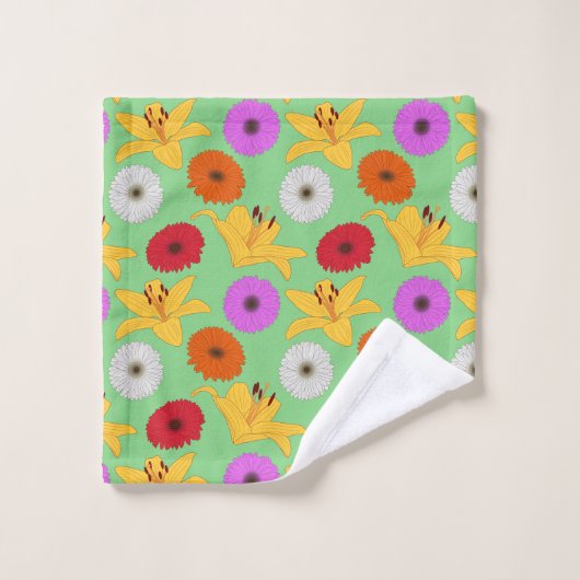 Tropical Blossom バスタオルセット (ウォッシュタオル)