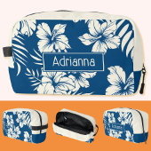 Tropical Blue and White Floral ドップキット