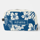 Tropical Blue and White Floral ドップキット (正面)