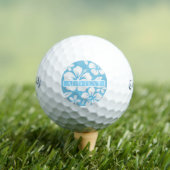 Tropical Blue Beach FLowers ゴルフボール (インサイチュ 木)