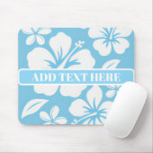 Tropical Blue Beach Flowers マウスパッド (マウス)