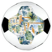 Tropical Blue Mediterranean   サッカーボール (回転)