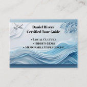 Tropical Blue Sea Travel Tour Guide Professional 名刺 (正面)