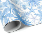 Tropical Blue Starfish ラッピングペーパー (ロールコーナー)