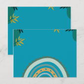 Tropical blue teal ポストカード (正面/裏面)
