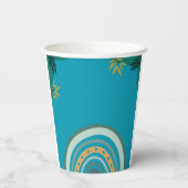 Tropical blue teal 紙コップ (裏面)