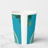 Tropical blue teal 紙コップ (右)