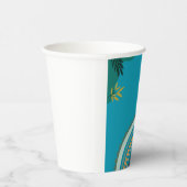 Tropical blue teal 紙コップ (右)