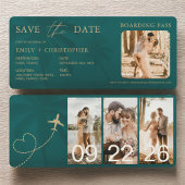 Tropical Boarding Pass Destination Plane Ticket