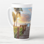 Tropical boardwalk Latte Mug 17oz カフェラテマグ (左アングル)