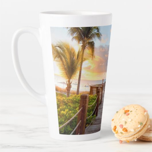Tropical boardwalk Latte Mug 17oz カフェラテマグ (インサイチュ)