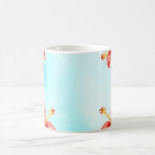 Tropical Bold Watercolor Mug – Vibrant Palm コーヒーマグカップ (中央)