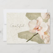 Tropical Botanical Garden Wedding Photo Thank You サンキューカード (正面)