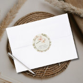 Tropical Botanical Garden Wedding Thank You Favor ラウンドシール