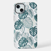Tropical Botanical Green Monsteras iPhoneケース (裏面)