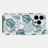 Tropical Botanical Green Monsteras iPhoneケース (裏面横)